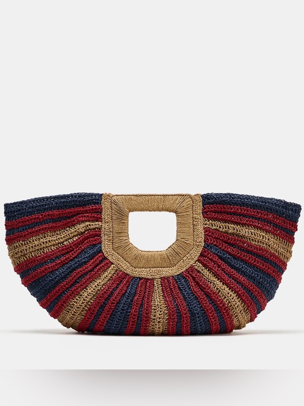 Zara woven effect print bag